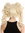 Lady Cosplay Quality Wig bob + 2 removable ponytails pigtails curled bangs ringlets bright blond