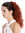 Ponytail extension combs elastic draw string curly curls super volume long copper red 17" NC002-135