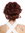 Halfwig Hairpiece with braided hair circlet shoulder length wavy to curled light auburn copper brown