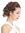 Halfwig Hairpiece with braided hair circlet shoulder length wavy to curled chestnut brown mix