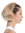 Halfwig Hairpiece Extension with braided hair circlet shoulder length straight blond mix