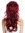 Halfwig Hairpiece Extension with braided hair circlet long wavy red burgundy DW1025-39
