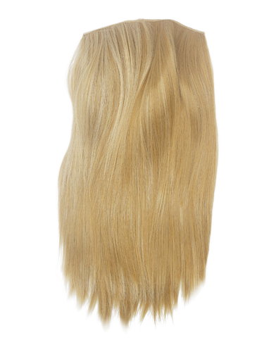 Hairpiece half wig Clip-In Extension smooth straight bright honey blond 20" HD1401-611B