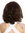 Halfwig Hairpiece braided hair circlet medium shoulder length tips curled stringy wet-look brown 17"