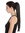Hairpiece PONYTAIL (comb & ribbon wrap-around system) pigtail very long (24") straight smooth black