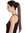 Hairpiece comb & ribbon wrap-around system pigtail very long straight smooth auburn mahogany 24 "