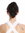 Ponytail Hairpiece Extensions short great volume wavy black 8" 1028-V-1