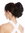 Ponytail Hairpiece Extensions short great volume wavy black 8" 1028-V-1