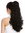 Ponytail Hairpiece Extensions very long voluminous curled curls black 20" 19AXL-V-1