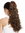 Ponytail Hairpiece Extensions very long voluminous curled curls golden brown 20" 19AXL-V-12