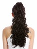 Ponytail Hairpiece Extensions very long voluminous curled curls dark brown 20" 19AXL-V-4