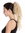 Ponytail Hairpiece Extensions very long voluminous curled matted blond beach look bleached tips 20"