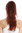 Ponytail Hairpiece very long voluminous curled matted dark brown with copper red highlight tips 20"