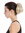 Ponytail Hairpiece Extensions very short straight voluminous like hair bun champagne blond