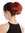 Ponytail Hairpiece Extensions very short straight voluminous like hair bun dark copper red