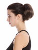 Ponytail Hairpiece Extensions very short straight voluminous like hair bun medium brown 909AB-V-8