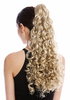 Ponytail Hairpiece Extensions very long voluminous curled curls champagne blond 23" 9563B-V-22