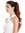 Ponytail Hairpiece long voluminous curled wild straggly wet look henna copper brown auburn 21"