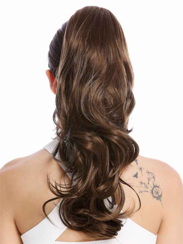 Ponytail Hairpiece Extensions Optional Combs Clamp Long Wavy