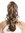 Ponytail Hairpiece optional Combs & Clamp long wavy slightly curled light brown brunette17"