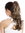 Ponytail Hairpiece optional Combs & Clamp long wavy slightly curled light brown brunette17"