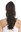 Ponytail Hairpiece Extensions optional Combs & Clamp long wavy slightly curled black 17" MKB-30-V-2