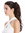 Ponytail Hairpiece Extensions optional Combs & Clamp long wavy slightly curled brown 17" MKB-30-V-6