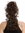Ponytail Hairpiece Extensions optional Combs & Clamp long voluminous curled curls medium brown 17"