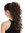 Ponytail Hairpiece Extensions optional Combs & Clamp long voluminous curled curls medium brown 17"