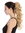 Ponytail Hairpiece Extensions optional Combs & Clamp long voluminous curled curls gold blond 17"