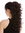 Ponytail Hairpiece Extensions optional Combs & Clamp long voluminous curled curls brown 17"