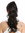 Ponytail Hairpiece Extensions long slightly curled defined curls velvet black 17" N399-V-1B