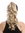 Ponytail Hairpiece Extensions long slightly curled defined curls light ash blond 17" N399-V-24