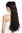 Ponytail Hairpiece Extensions very long curled curls curly black 23" N440-V-2