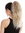 Ponytail Hairpiece Combs & Clamp long voluminous curled kinks beach blond platinum highlights 17"