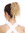 Ponytail Hairpiece Extensions short voluminous curled kinked kinks golden blond N67A-V-24B