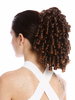Ponytail Hairpiece elaborate baroque ringlets corkscrew curls voluminous chestnut brown mix 12"