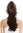 Ponytail Hairpiece optional Combs & Clamp long voluminous curls brown with blond highlights tips 20"