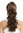 Ponytail Hairpiece Extensions Claw Grip Clamp long slightly curled medium brown 17" SP-31-A-V-10