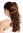 Ponytail Hairpiece Extensions Claw Grip Clamp long slightly curled light copper rust brown 17"