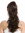 Ponytail Hairpiece Extensions Claw Grip Clamp long slightly curled brown 17" SP-31-A-V-6