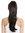 Ponytail Hairpiece Extensions Claw Grip Clamp long smooth slightly waved black 17" TZB-26A-V-2