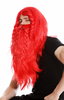 wig & beard wig carnival Erik viking barbarian dwarf Teuton germanic people red old long plaited