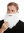 beard full beard white carnival Halloween Hipster robber bandit Prophet Moses God 9537B-P60