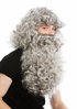 wig and beard set Deluxe Saint Nicholas prophet hermit magician grey 46-A+B-ZA68R