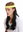 partial wig headband and long mullet 80's tennis player black CXH-014-P103
