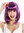 women's party wig carnival shoulder length long bob sleek fringe purple 0073-3-ZA54