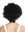 women's party wig carnival Halloween Diva short curly middle parting black 1352-ZA103