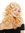 wig carnival curls very voluminous head of curls middle parting blonde golden blonde 21,6 inches