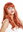 women's party wig carnival long red fringe burlesque 50's pin-up star Femme Fatale 90649-ZA130